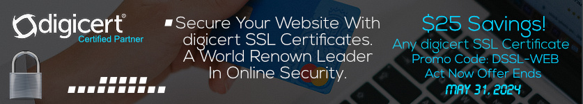 Certs 4 Less Is Offering $25 Off Any Digicert SSL Certificate During The Month of December